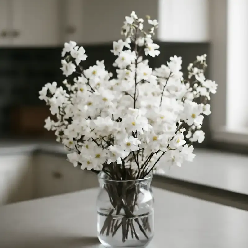 Kuunlilja – valkoisia kukkia