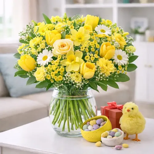 Pääsiäiskimppu kevätkukilla