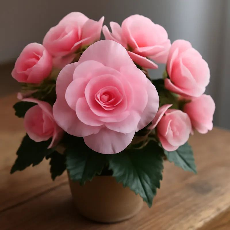 Begonia – vaaleanpunainen – kuva 3
