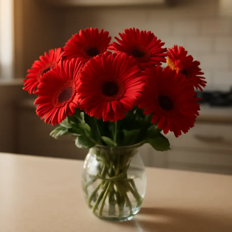 Gerbera – punainen – kuva 3