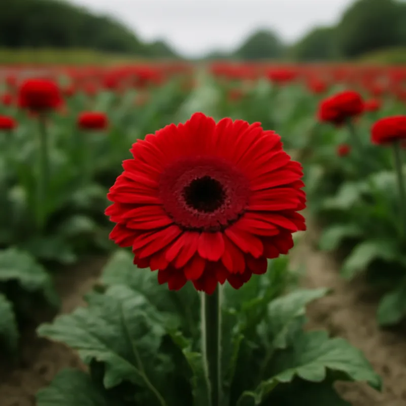 Gerbera – punainen – kuva 4