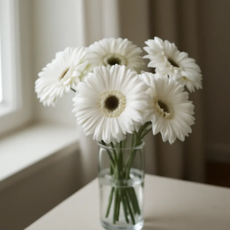 Gerbera – valkoinen – kuva 3