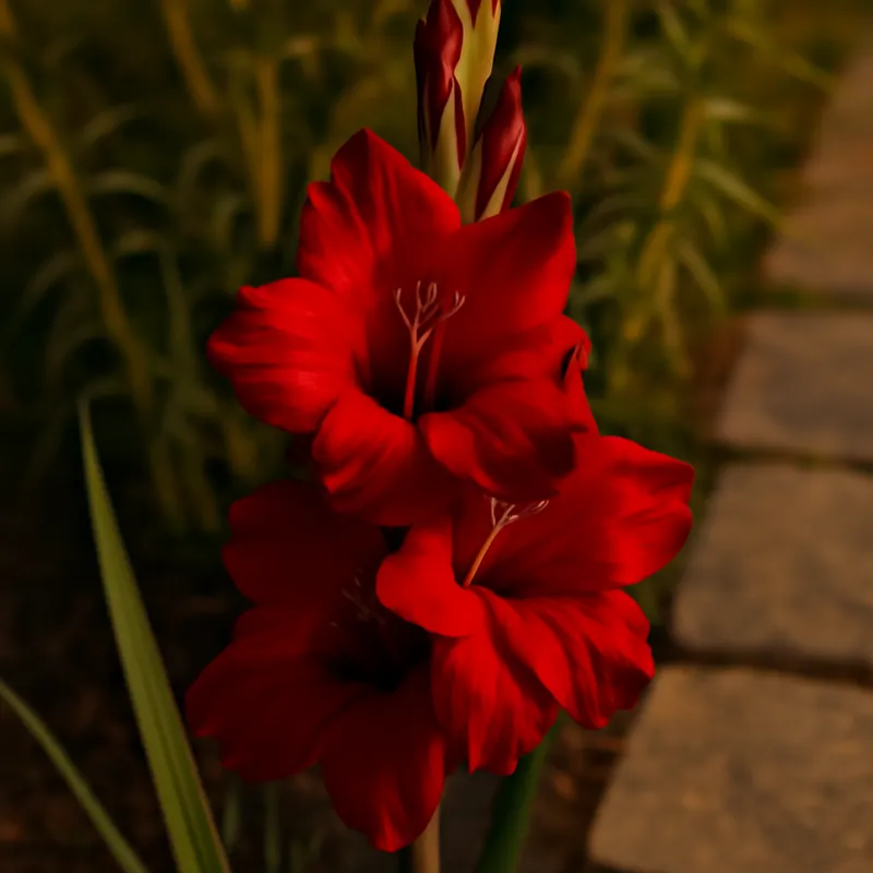 Gladiolus – punainen – kuva 4