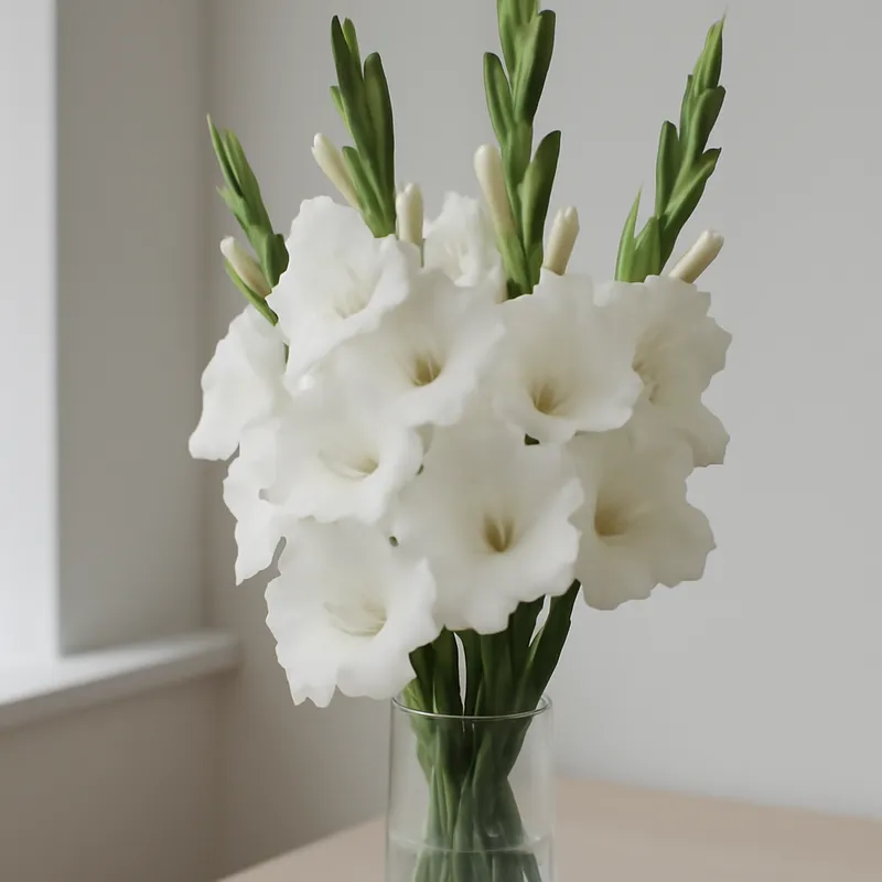 Gladiolus – valkoinen – kuva 3