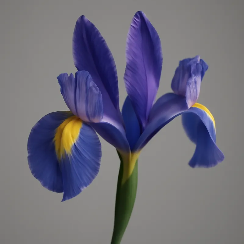 Iiris – kuninkaallinen kukka sinisellä ja violetilla