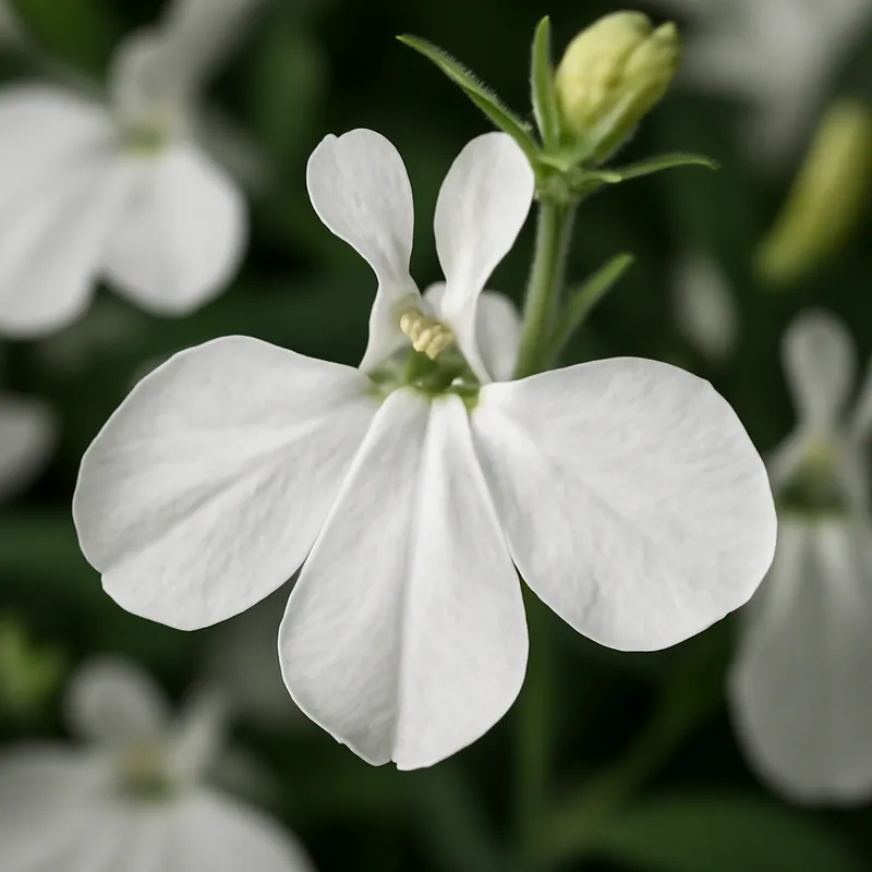Lobelia – valkoinen – kuva 2
