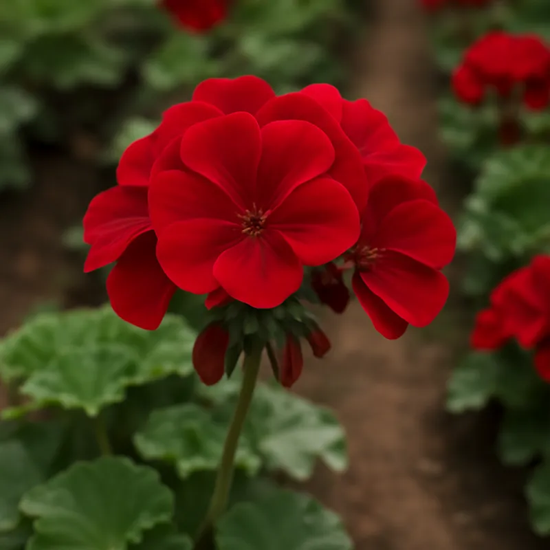Pelargoni – punainen – kuva 4