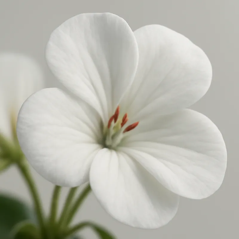Pelargoni – valkoinen – kuva 2
